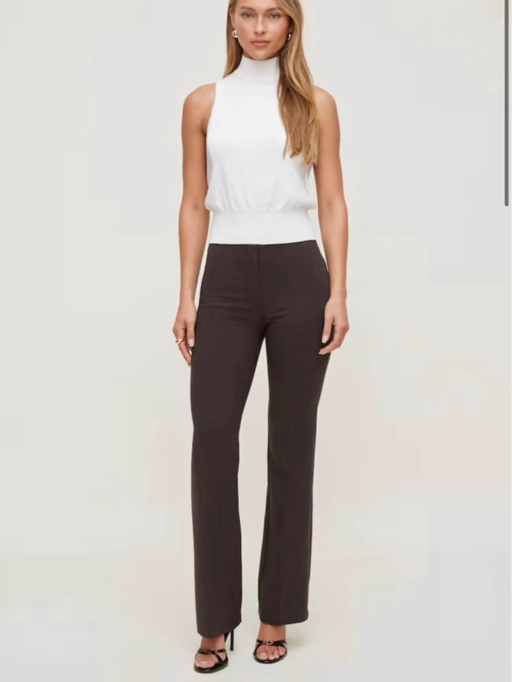 Dynamite slim boot cut Pants in Dark Brown